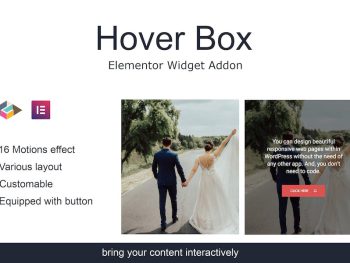 Hover Box Elementor Page Builder Addon WordPress Eklentisi