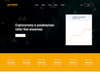 Howard - React JS Crypto Currency Template Yazı Tipi