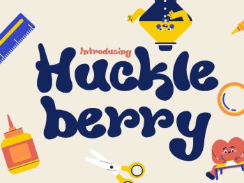 Huckleberry - Fun & Quirky Typeface Yazı Tipi