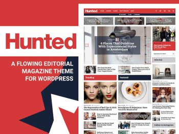 Hunted - Editorial Magazine Blog Theme WordPress Teması
