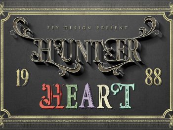 Hunter Heart Yazı Tipi