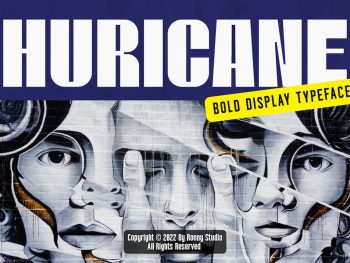 Huricane - A Bold Display Typeface Yazı Tipi