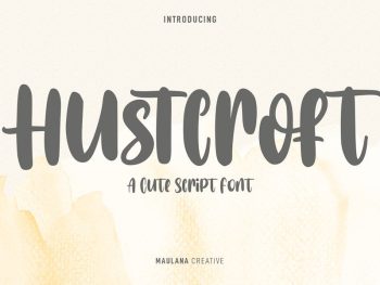 Hustcroft Handwritten Font Yazı Tipi