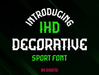 IHD Decorative Yazı Tipi