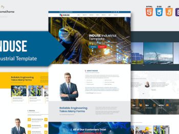 INDUSE - Industrial Services HTML Template RS Yazı Tipi