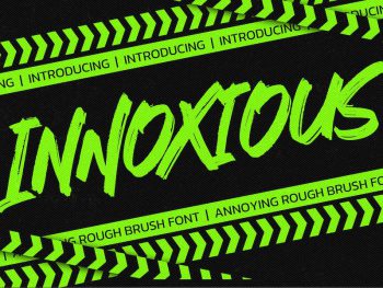 INNOXIOUS - Annoying Rough Brush Font Yazı Tipi