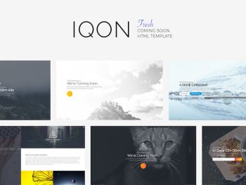 IQON - Fresh Coming Soon Template Yazı Tipi