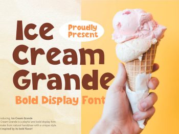 Ice Cream Grande Yazı Tipi
