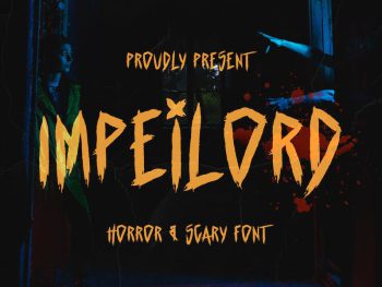 Impeilord - Horror and Scary Font Yazı Tipi