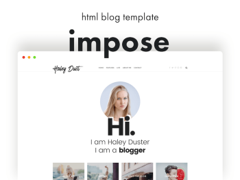 Impose - Blog Template Yazı Tipi