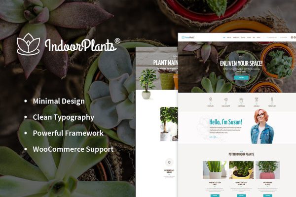 Indoor Plants - Houseplants store & Gardening WP WordPress Teması