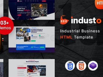 Industo - Industrial Industry & Factory Template Yazı Tipi