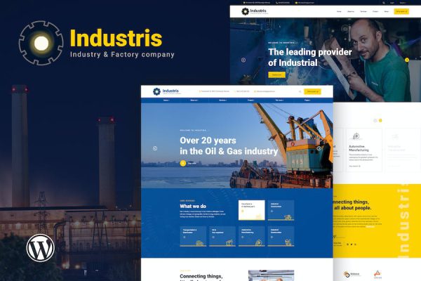 Industris - Factory & Business WordPress Teması