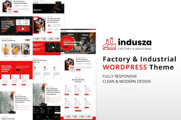 Indusza - Industrial & Factory WordPress Teması