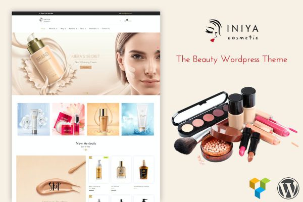 Iniya - Beauty Cosmetic WordPress Teması