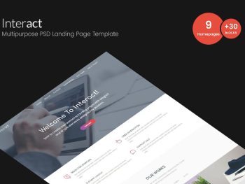 Interact - Multipurpose Landing Page Template Yazı Tipi