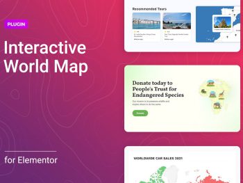 Interactive World Map for Elementor WordPress Eklentisi