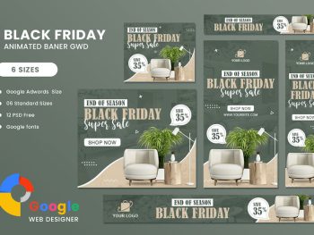 Interior Furniture HTML5 Banner Ads GWD Yazı Tipi