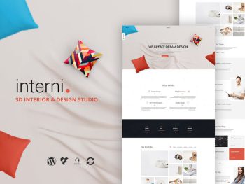 Interni 3D Interior Design Studio WordPress Teması