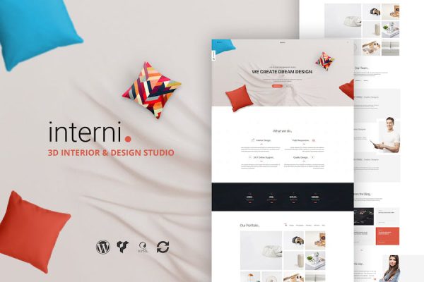 Interni 3D Interior Design Studio WordPress Teması