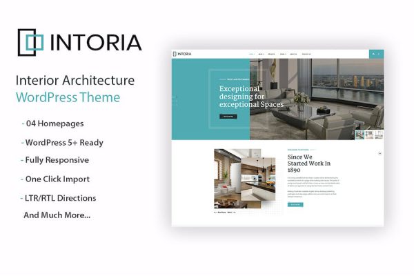 Intoriza - Interior Architecture WordPress Teması