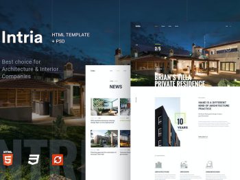 Intria - Architecture and Interior HTML Template Yazı Tipi