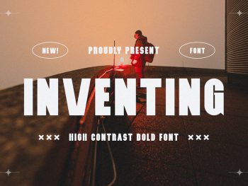 Inventing - High Contrast Bold Font Yazı Tipi