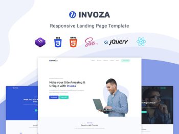 Invoza - React Landing Page Template Yazı Tipi