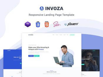 Invoza - Responsive Landing Page Template Yazı Tipi