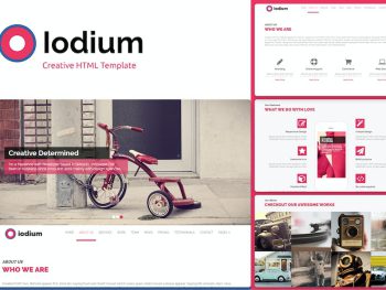 Iodium- Onepage Personal/Portofolio HTML Template Yazı Tipi