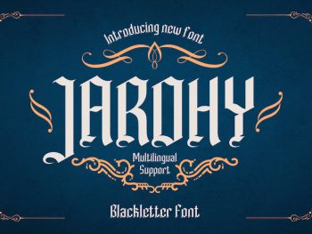 JAROHY – Blackletter Font Yazı Tipi