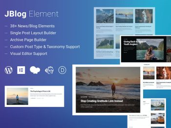 JBlog Elements - Elementor & WPBakery Add-ons WordPress Eklentisi