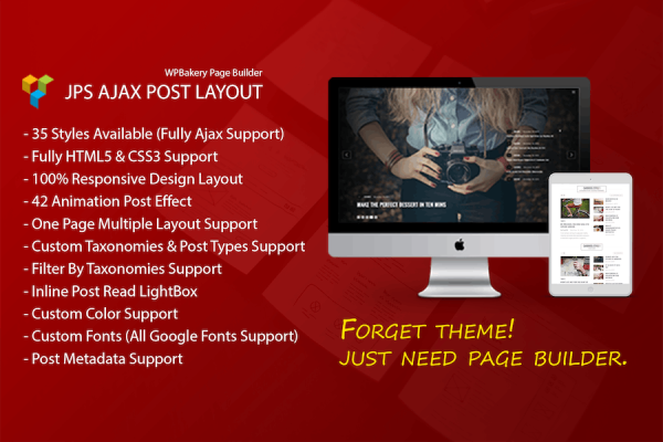 JPS Post Layout - Addon For WPBakery Page Builder WordPress Eklentisi