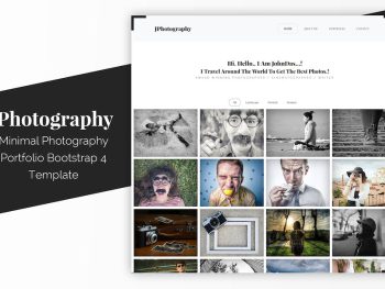 JPhotography - Minimal Photography Portfolio HTML5 Yazı Tipi