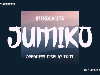 JUMIKO Faux Japanese Font Yazı Tipi