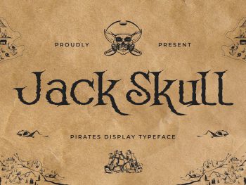 Jack Skull - Pirates Display Typeface Yazı Tipi