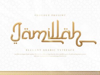 Jamillah Elegant Arabic Yazı Tipi
