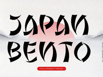 Japan Bento - Japanese Style Display Font Yazı Tipi