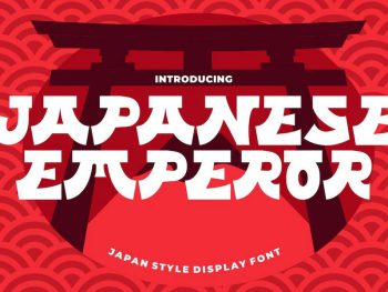 Japanese Emperor - Japan Style Display Font Yazı Tipi