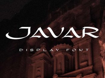 Javar - Display Font Yazı Tipi