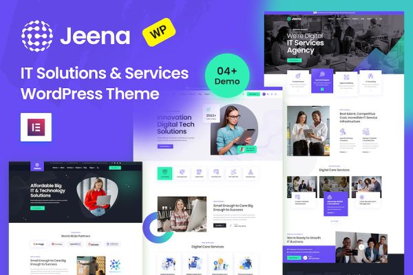 Jeena - IT Solutions & Technology Theme WordPress Teması