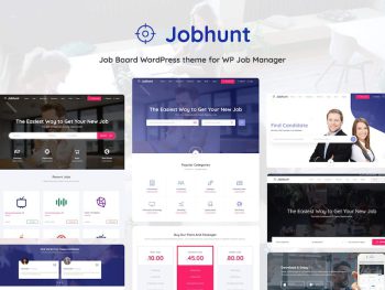 Jobhunt - Job Board for WP Job Man WordPress Teması