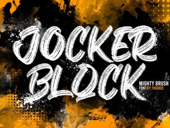 Jocker Block - Brush Font Yazı Tipi
