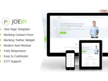 Joeby - Clean One Page Business Template Yazı Tipi