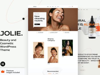 Jolie - Beauty & Cosmetics Shop Elementor Pro WordPress Teması