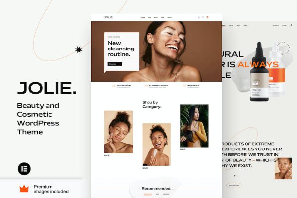 Jolie - Beauty & Cosmetics Shop Elementor Pro WordPress Teması