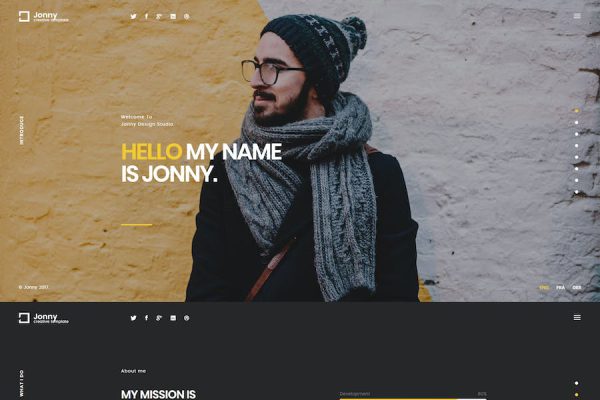 Jonny - Personal WordPress Teması