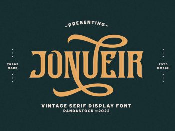 Jonueir - Modern Vintage Fonts Yazı Tipi