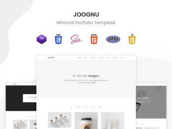 Joognu - Minimal Portfolio Template Yazı Tipi