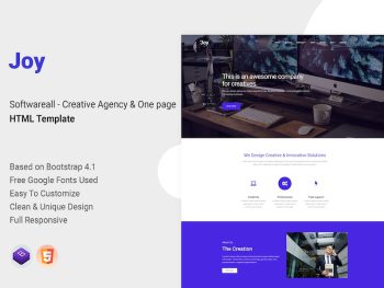 Joy - Creative Agency & One page HTML Template Yazı Tipi